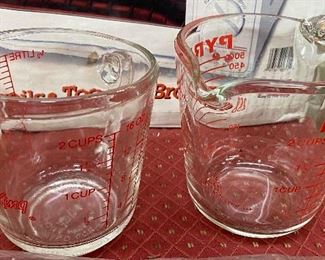 Fire King and Pyrex Measuring Cups