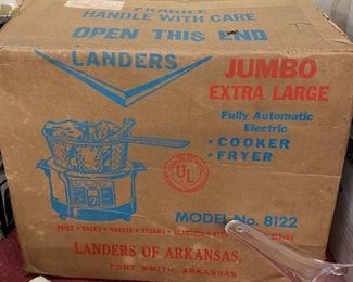 Landers Automatic Electric Cooker/Fryer in Box