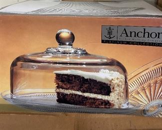 Anchor Covered Cake Stand in Box