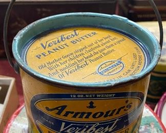 Armour's Veribest Peanut Butter Can 