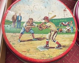Baseball Graphics Butter Crunch Tin