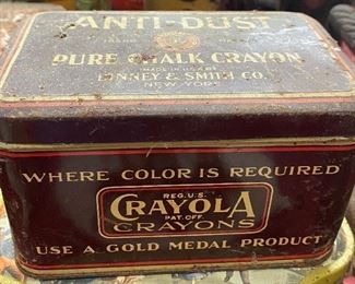 Old Crayola Chalk Tin
