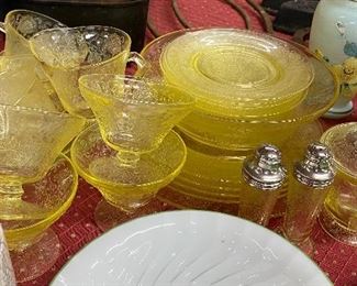 Yellow Depression Glass