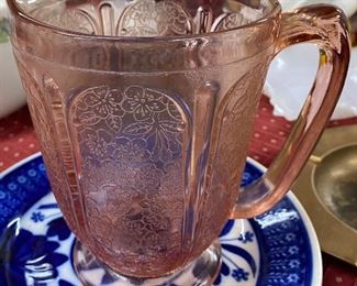 Pink Depression Glass Pitcher