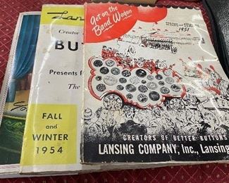Vintage Lansing Button Sample Books