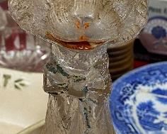 Old Westmoreland Glass Cat Decanter