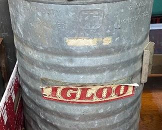 Galvanized Igloo Water Cooler