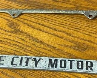 Gaye City Motor Company License Frame