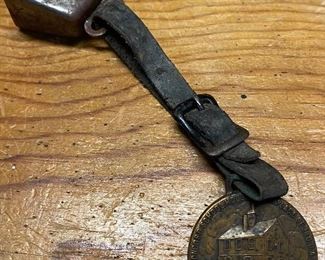 1928 Concord School House Masonic Watch Fob