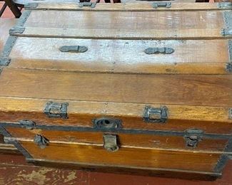 Old Wooden Travel Trunk