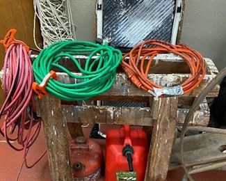 Saw Bucks, Gas Cans, Spinning Wheel