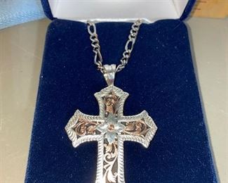 Montana Silversmiths Sterling Cross and Chain $45.00