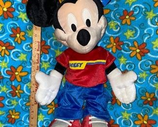 Mickey Mouse in Sports outfit Plush $5.00