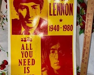 John Lennon All you Need is Love Poster $12.00