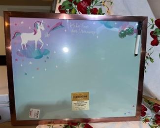 Unicorn Dry Erase Magnetic Board by Clementine $8.00