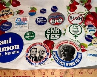 19 Political Buttons $19.00