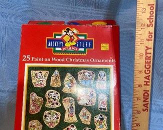 Mickey’s Stuff 25 Wood Christmas Ornaments $12.00