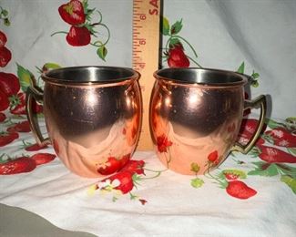 2 Copper Mugs $6.00