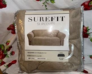Surefit Slipcover soft suede taupe $20.00