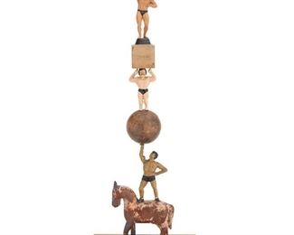 4
Peter Blake
b. 1932
"4 Man Up," 2003
Mixed media
Appears unsigned
29.5" H x 10.5" W x 10.5" D
Estimate: $15,000 - $20,000