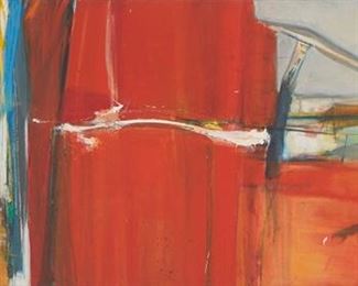 27
Robert S. Neuman
1926-2015
"Pasajero," 1959
Oil on canvas
Signed and dated verso: Robert S. Neuman
28" H x 73" W
Estimate: $4,000 - $6,000