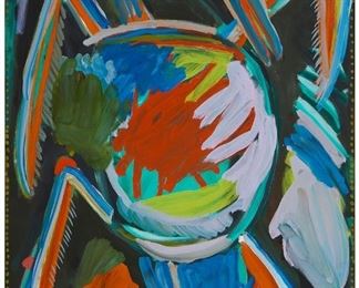 29
Josh Smith
b. 1976
"Turtle," 2019
Oil on panel
Signed and dated verso: Josh Smith; titled on a label affixed verso; inscribed, in another hand, verso: JSP19103
48" H x 36" W
Estimate: $50,000 - $70,000