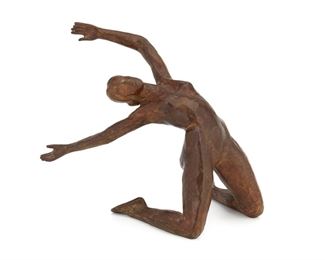 33
Richard Miller
1922-2004
Kneeling Woman, 1964
Patinated bronze
Signed and dated: RM © 1964
6.5" H x 6.25" W x 6" D
Estimate: $1,000 - $1,500