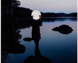 72
Cig Harvey
b. 1973
"Sadie And The Moon, Lake Megunticock, Maine," 2013
Digital chromogenic print face mounted to Plexiglas and back mounted to aluminum
Edition: 3/5, printing date unknown
40" H x 40" W
Estimate: $2,500 - $3,500