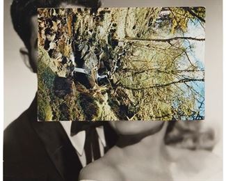 78
John Stezaker
b. 1948
"Pair XX," 2010
Photographic collage
Signed and dated in pencil on the verso of the matboard: J. Stezaker; titled and dated on a label affixed to the verso of the matboard
9.125" H x 7.5" W
Estimate: $5,000 - $7,000