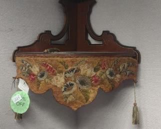 Hand Beaded Victorian Shelf