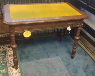 Walnut Antique Two Drawer Writing Desk