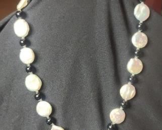 Pearl and Onyx Necklace