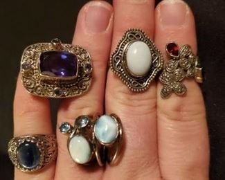 over 400 sterling rings