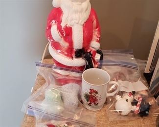 vintage Santa and some other vintage Christmas items