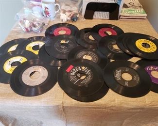 collection of 45s