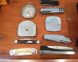 watches and knives etc