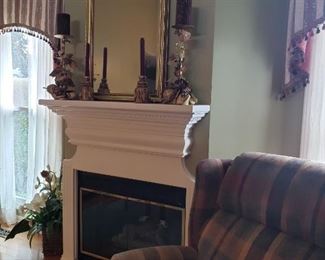 wingback chair mantle items