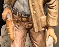 Original Jerimiah Potts Sculptured Porcelain Lionstone Bottles 1969