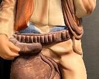 Original Jerimiah Potts Sculptured Porcelain Lionstone Bottles 1969