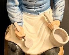 Original Jerimiah Potts Sculptured Porcelain Lionstone Bottles 1969