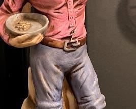 Original Jerimiah Potts Sculptured Porcelain Lionstone Bottles 1969