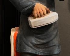 Original Jerimiah Potts Sculptured Porcelain Lionstone Bottles 1969