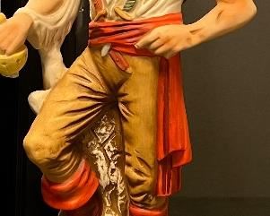 Original Jerimiah Potts Sculptured Porcelain Lionstone Bottles 1969 (as is)