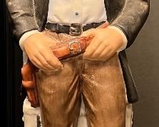 Original Jerimiah Potts Sculptured Porcelain Lionstone Bottles 1969