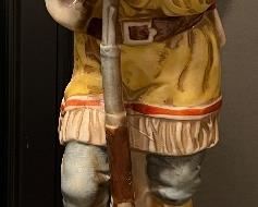 Original Jerimiah Potts Sculptured Porcelain Lionstone Bottles 1969