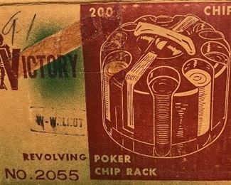 Vintage Victory Poker Chip Rack