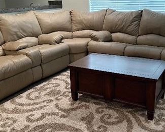 Sectional Sofa, Ashley Coffee Table/Cedar Trunk