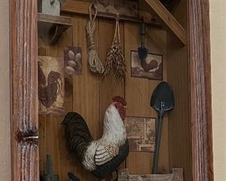 Rooster Shadow Box 