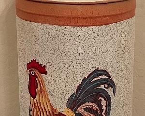 Rooster Milk Can Decorative