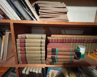 Vintage encyclopedias.